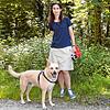 Otilia Teodorescu ist gerne mit ihrem Hund im Wald auf dem Bodanrück unterwegs, der nach den anhaltenden Regenfällen üppig und grün ...