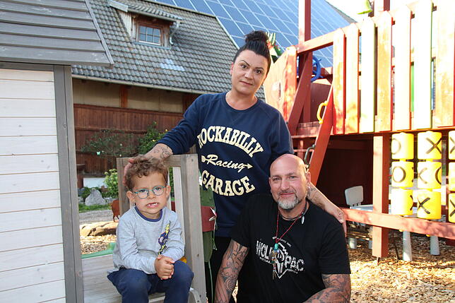 Erika und Volker Nyga sind mit ihren Pflegekindern angereist.
