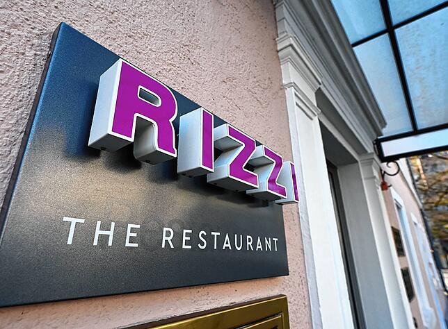 Außenaufnahme des Restaurants „Rizzi“. Ein ukrainischer Angestellter hat im Internet eine Wutrede gegen den russischen ...
