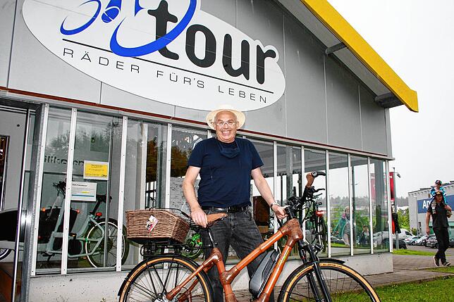 Den Urlaub verbringen viele Doppelstädter dieses Jahr auf dem Rad. Martin Vetter vom Fahrradgeschäft Tour hat auch ausgefallene Modelle ...