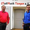 Gemeinsam in die Zukunft: Andreas Dangel, neuer Dirigent der Stadtmusik Tiengen, und der kürzlich zum Vorsitzenden gewählte Pascal ...