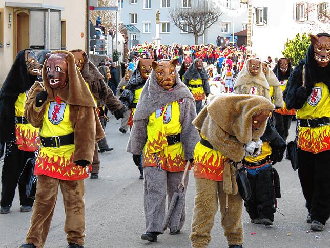 Bild 3: Viele Zuschauer beim Umzug in Gutmadingen am Sonntag