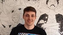 Daniel Fauser engagiert sich ehrenamtlich und liebt Manga-Comics, die er an die Wand seines Zimmers gemalt hat.