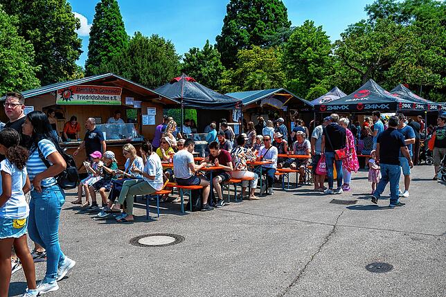 Das Interkulturelle Stadtfest, hier ein Eindruck vom vergangenen Jahr, lockt 2024 Ende Juni ans Häfler Seeufer.