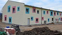 Das Gebäude ist soweit fertig, das Außengelände ist auf dem Weg. Nächste Woche wird die Campus-Kita eingeweiht. Bild: Markus Baier