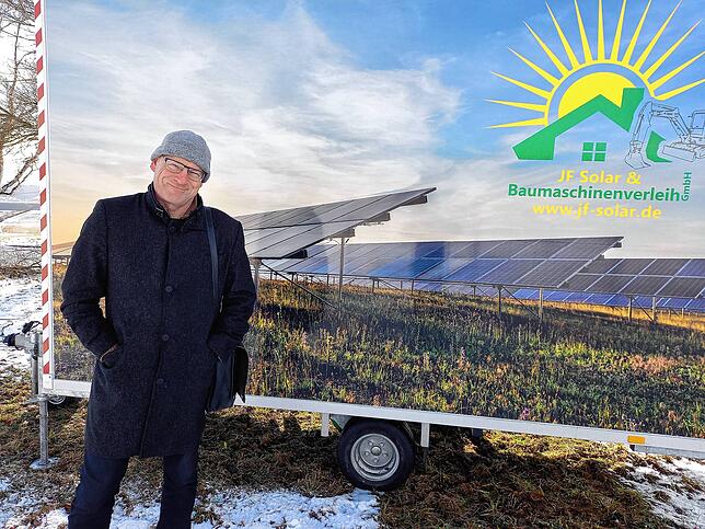 Bene Müller, Chef des Solar- und Windkraftentwicklers Solarcomplex errichtet seit 2006 Freiflächen-Solaranlagen im südlichen ...