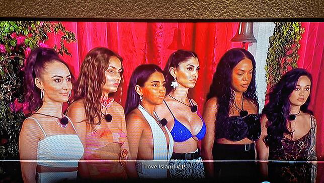 Der Moment der Entscheidung bei der Ausstrahlung der Sendung „Love Island VIP“ von Donnerstag, 14. November 2014: Wer von diesen Frauen ...