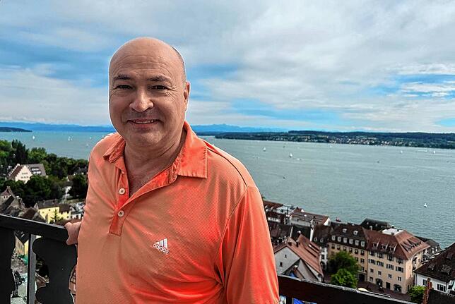 Patrick Bourrel in Überlingen. Seine Großmutter lebte hier. In den 1980er-Jahren brachte er einigen Überlinger Jugendlichen das ...