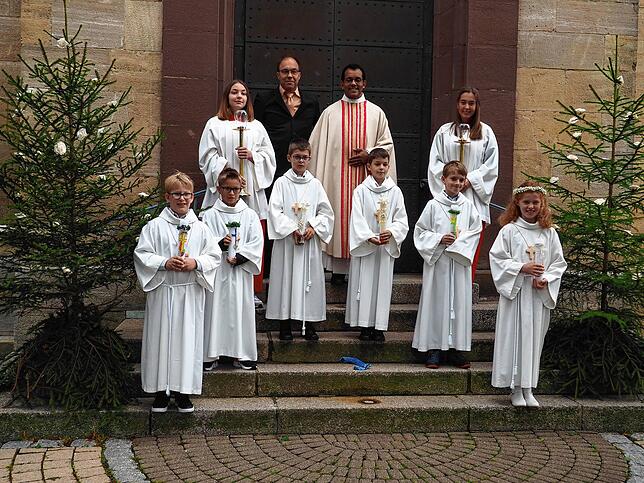Bild 6: Das sind die Kommunionkinder auf der Baar