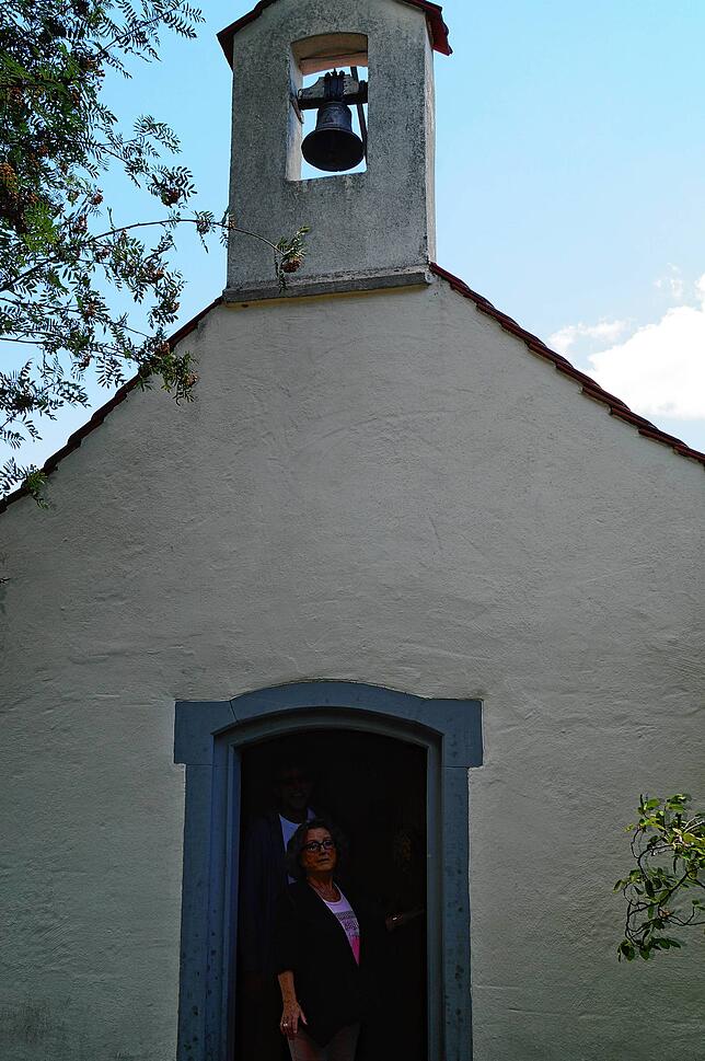 Die St-Georg-Kapelle in Oberrhena kündet ist dem legendären Drachentöter gewidmet.