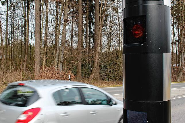 Die Radaranlage in der Neue-Wolterdinger-Straße.