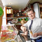 Cesare Gianotti, Inhaber Eiscafé Zampolli