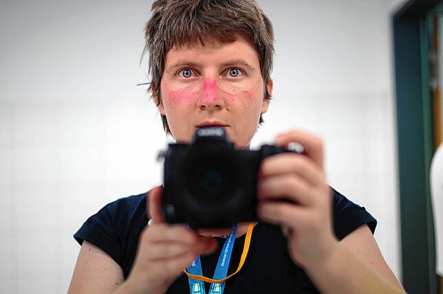 Die Masken hinterlassen ihre Spuren. Abschlussfoto des Tages.