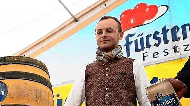 Luca Locher ist Experte in Sachen Partystimmung. Auf der Südwestmesse betreibt er nun zum zweiten Mal das große Festzelt.