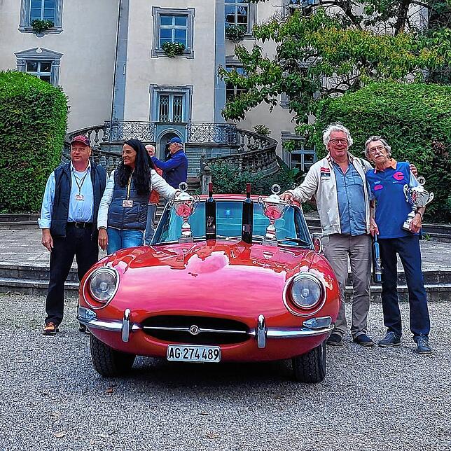 Auch im Bad Säckinger Schlosspark ließ sich angesichts des Eggberg-Klassik schon mancher Oldtimer bewundern.