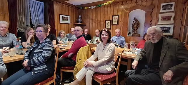 Gedrückt ist die Stimmung bei der Wahlparty der SPD im Adler in Lauchringen.