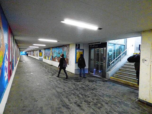 Der Maggi-Tunnel beim Singener Bahnhof wirkte immer etwas unbehaglich. Video-Kameras sollen für ein höheres Sicherheitsgefühl sorgen.