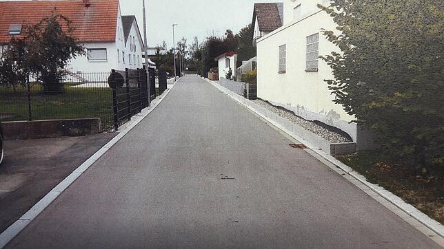 Dieses Beispiel zeigt, wie die Straße im Paradiesweg gebaut werden soll.