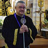 Luis del Campo ist Chef der Bruderschaft der Señora de la Soledad. Sie erinnert an die trauernde Maria am Karsamstag.