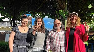 Von links: Elisa „Lisy“ Sauter, Julia Sauter, Georg Sauter (Vater) und Marianne Sauter (Mutter).