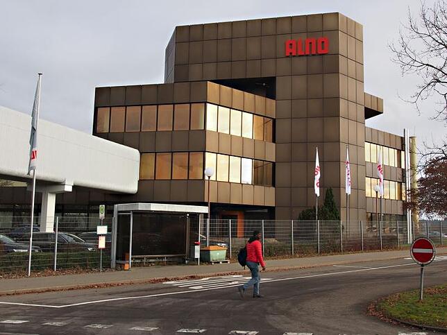 Der Konzernsitz des Küchenherstellers Alno in Pfullendorf. Bild: Rapp