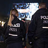 Polizisten am Brandenburger Tor in Berlin.