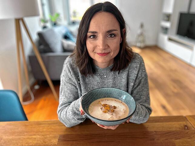 Helene Kerle liebt ihre Maronensuppe mit Chilli-Croutons.