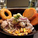 Das Ceviche Classico als Vorspeise.