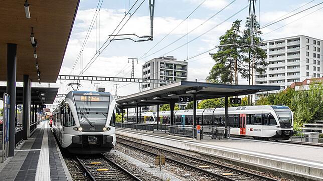 Der Bahnhof in Kreuzlingen. Hier hält eine neue schnelle S-Bahn-Verbindung von Konstanz nach Weinfelden.