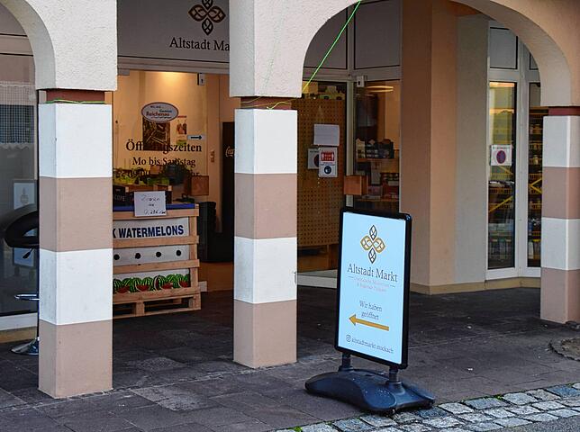 Seit dem Sommer 2021 gibt es in den Arkaden in der Kaufhausstraße in Stockach ein Lebensmittelgeschäft.