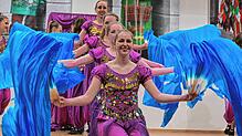 Die &bdquo;Hop-A-Holix&ldquo; (Showtanzverein Sauldorf) brachen den Orient auf die Zunftball-Bühne.