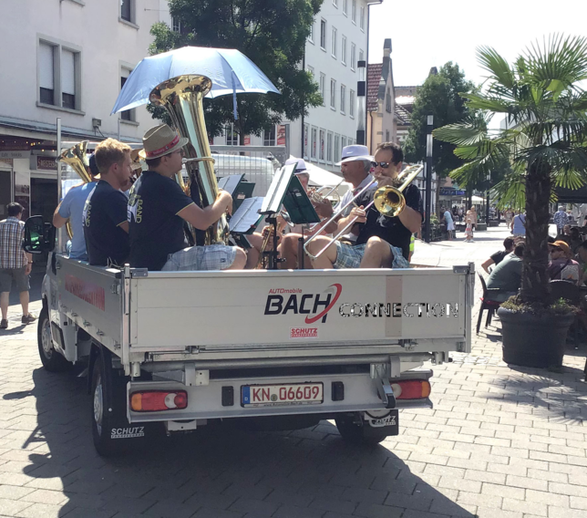 Die Bach Connection wird wieder quer durch die Innenstadt für musikalische Unterhaltung sorgen.