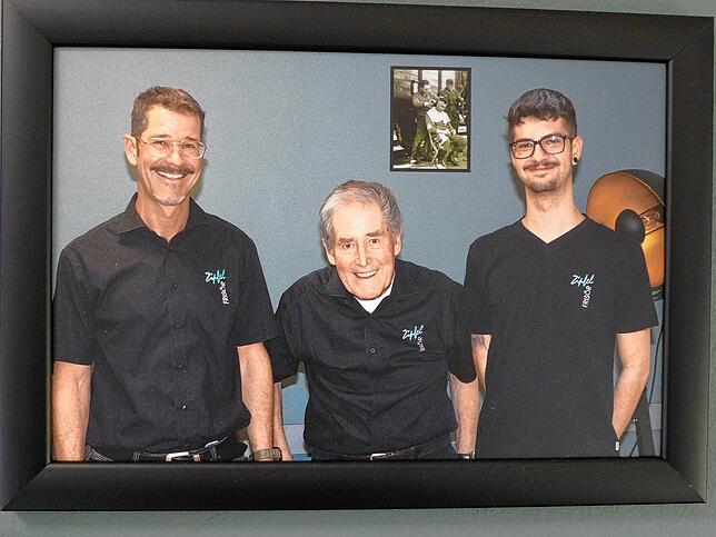 Drei Generationen, ein Beruf (von links): Ulrich, Otto und Marius Zipfel.