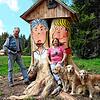 Natur und Kunst &ndash; eine Gemeinschaftsproduktion von Erhard Strittmatter und Frauke Zimmermann für neue Bienenvölker, zwischen Wald ...