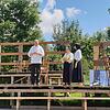 Die Theaterspieler des Hüfinger Sommertheaters proben erstmals in Kostümen. Bild: Stadt