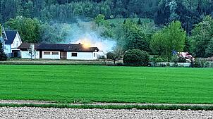 Einsatz der Feuerwehr in Albbruck-Albert am 15. April 2025. Hat es hier gebrannt?