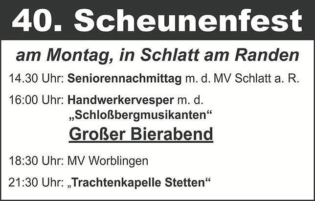Bild 2: Scheunenfest Schlatt a.R.: Musik und mehr an der Scheune