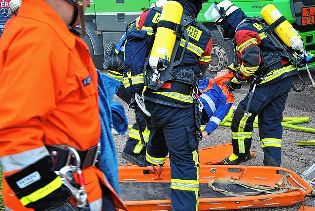 Bild 30: Gelungene und herausfordernde Probe der Feuerwehr Herrischried