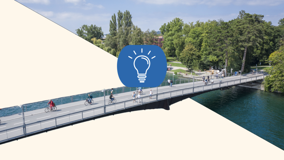 Bild : So oft wird die Konstanzer Fahrradbrücke genutzt