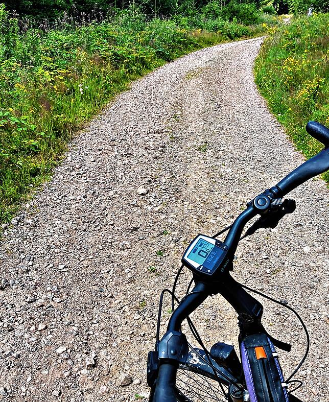 Dieser steile Anstieg zum Hochberg ist ein brutaler Schotterpfad, der als Radweg ausgezeichnet ist. Wer es meiden möchte, fährt einen ...