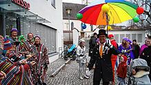Bild : So bunt war der Rathaussturm in Frickingen