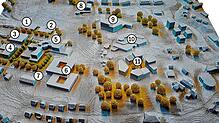 So oder so ähnlich könnte der Gesundheits-Campus einmal aussehen: 1 DRK (Neubau), 2 Suchtmedizinische Tagesklinik (Bestand), 3 Parkhaus ...