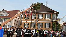 Bild : Beste Einblicke zum Narrenbaumsetzen in Markdorf – so feiert die Stadt!