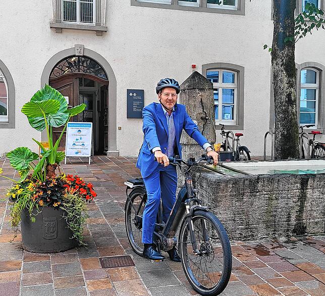 Ab aufs Rad: Waldshut-Tiengens Oberbürgermeister Philipp Frank macht mit beim Stadtradeln. Seit 1982 ist er begeisterter Radsportler.