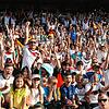 Das war 2014 in Lauchringen: Torjubel pur im proppenvollen Wutachstadion. Diesmal gibt&lsquo;s Public Viewing in einer ...