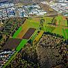 Das Gebiet Tiefenreute/Bühl in der Singener Südstadt aus der Luft gesehen. Am oberen Bildrand ist das bestehende Industriegebiet zu ...