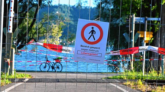 Die Sperrung am Waschplatz, die viele missachtet haben, soll am Dienstag aufgehoben werden.