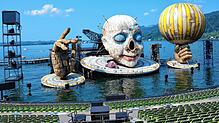 Blick auf die Seebühne in Bregenz: Weil große Teile bereits seit mehr als vier Jahrzehnten im Wasser stehen, sind jetzt umfangreiche ...