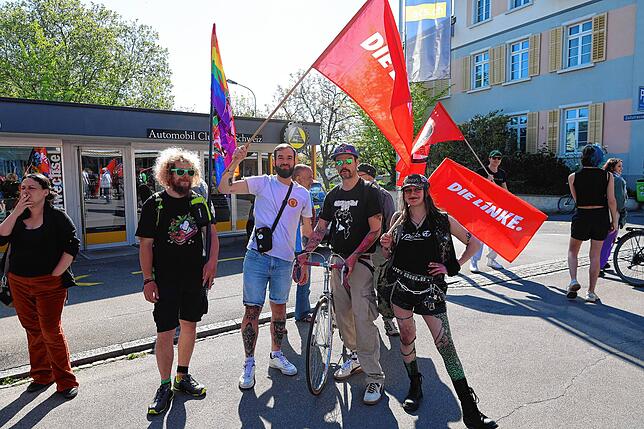 Bild 27: Gemeinsamer Protest am 1. Mai: So gingen Konstanzer und Kreuzlinger auf die Straße
