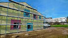 Der neue Kindergarten beim Bad Säckinger Gesundheitscampus liegt in direkter Nachbarschaft zum ehemaligen Krankenhaus. Die ...
